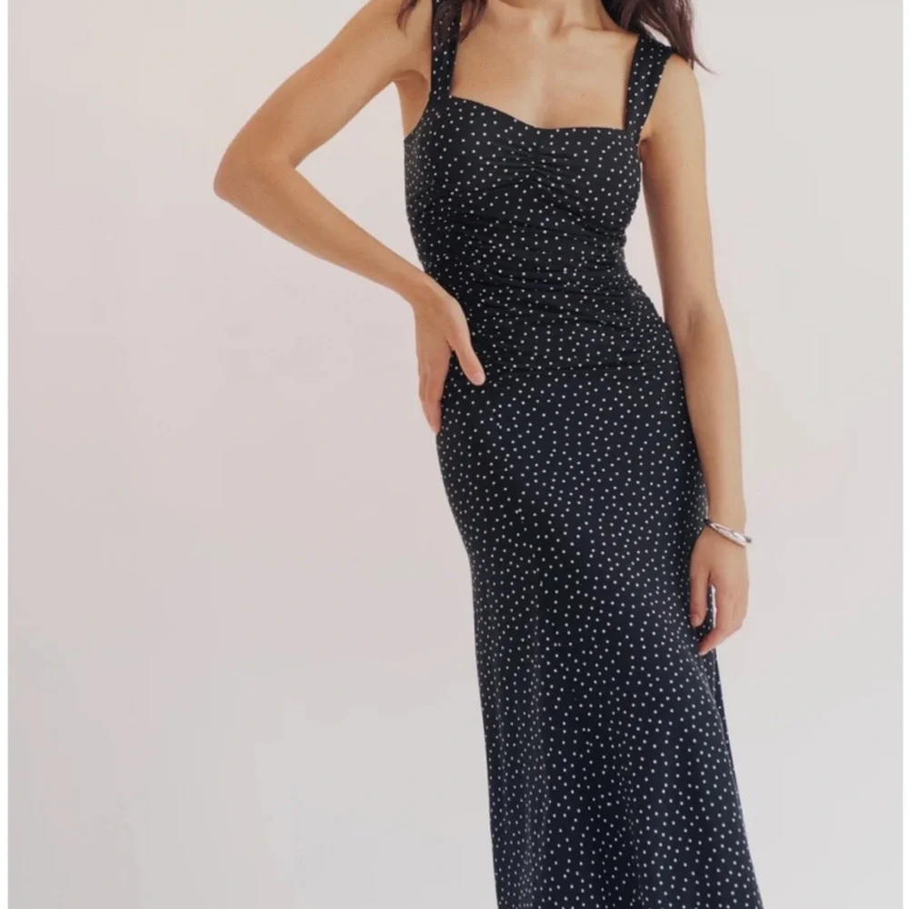 Reformation Suvi knit polka dot dress midi Selene - Picture 2 of 8